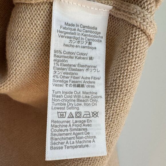 J.Crew Women's Lady Jacket Hthr Mushroom Cotton Cardigan Sweater Size L NWT - Picture 12 of 12